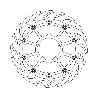 *6 DAYS EXTRA TRANSIT TIME* Moto-Master Flame series floating brake rotor