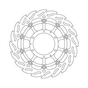 Moto-Master Flame series floating brake rotor