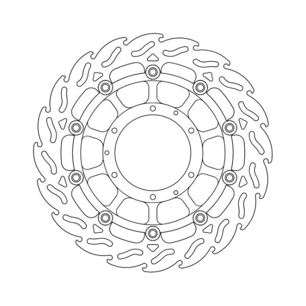 Moto-Master Flame series floating brake rotor