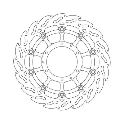Moto-Master Flame series floating brake rotor