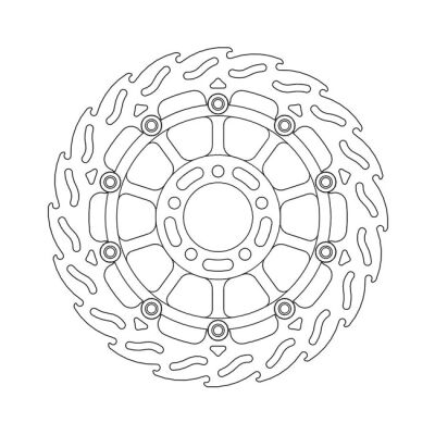 Moto-Master Flame series floating brake rotor