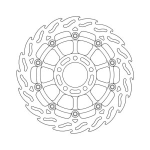Moto-Master Flame series floating brake rotor