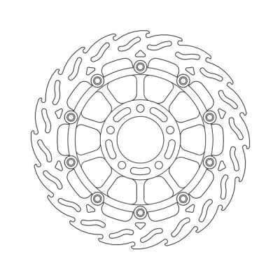 Moto-Master Flame series floating brake rotor