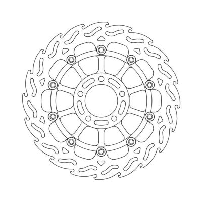 Moto-Master Flame series floating brake rotor