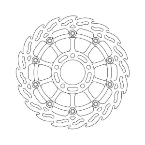 Moto-Master Flame series floating brake rotor