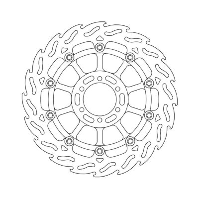 *6 DAYS EXTRA TRANSIT TIME* Moto-Master Flame series floating brake rotor