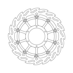 Moto-Master Flame series floating brake rotor