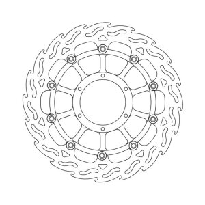 Moto-Master Flame series floating brake rotor