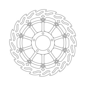 Moto-Master Flame series floating brake rotor