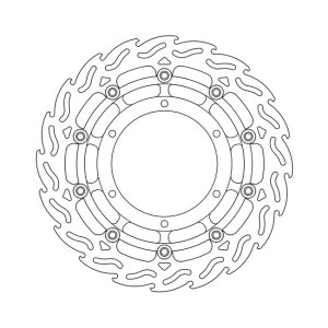 Moto-Master Flame series floating brake rotor