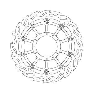 Moto-Master Flame series floating brake rotor