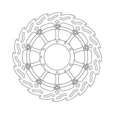 Moto-Master Flame series floating brake rotor
