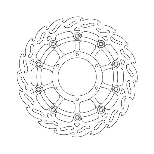 Moto-Master Flame series floating brake rotor
