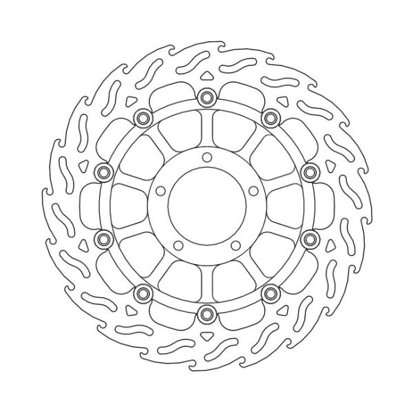 Moto-Master Flame series floating brake rotor