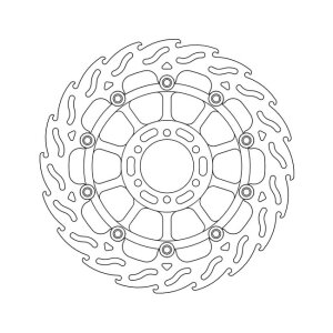 Moto-Master Flame series floating brake rotor