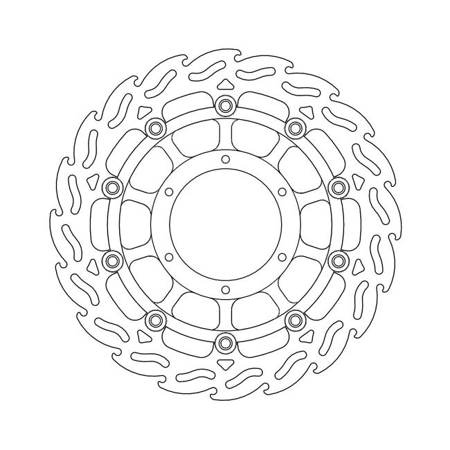 Moto-Master Flame series floating brake rotor