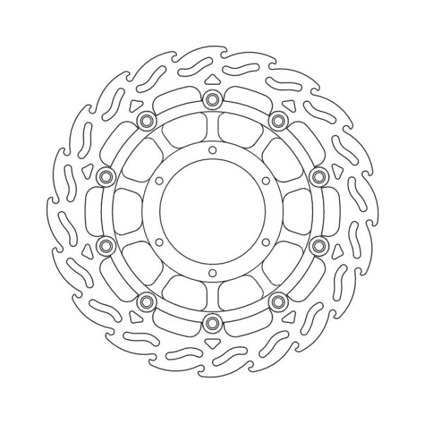 Moto-Master Flame series floating brake rotor