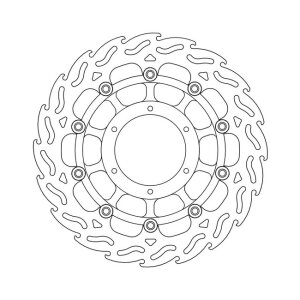Moto-Master Flame series floating brake rotor