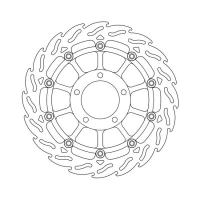 Moto-Master Flame series floating brake rotor