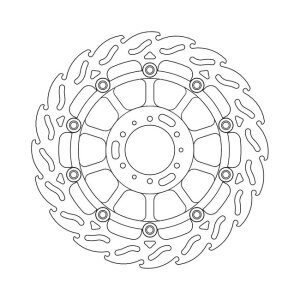 Moto-Master Flame series floating brake rotor
