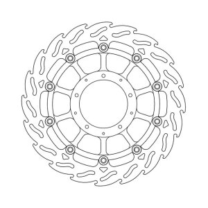 Moto-Master Flame series floating brake rotor