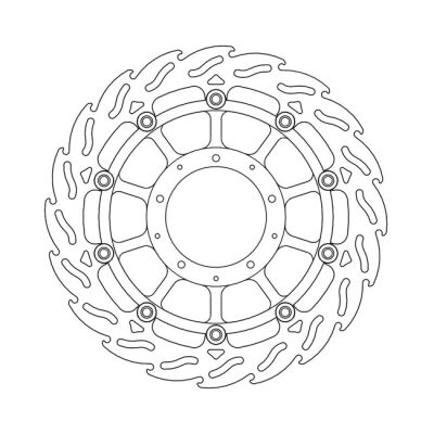 Moto-Master Flame series floating brake rotor