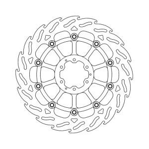 Moto-Master Flame series floating brake rotor