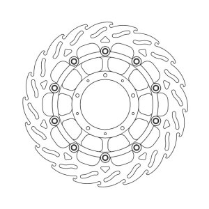 Moto-Master Flame series floating brake rotor
