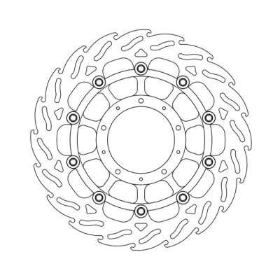 Moto-Master Flame series floating brake rotor