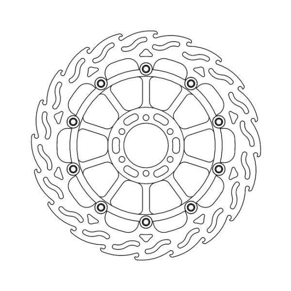 Moto-Master Flame series floating brake rotor
