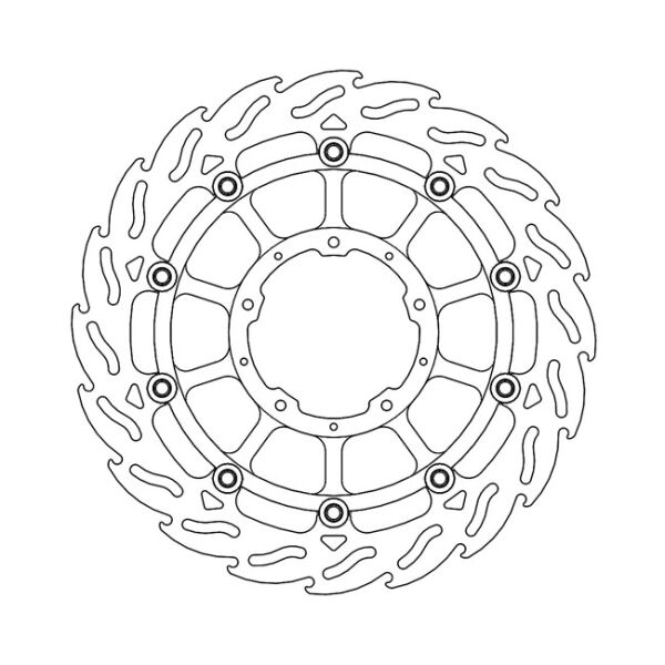 Moto-Master Flame series floating brake rotor