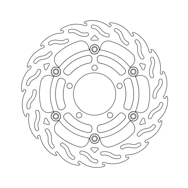 Moto-Master Flame series floating brake rotor