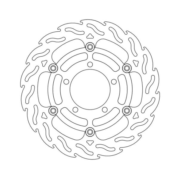Moto-Master Flame series floating brake rotor