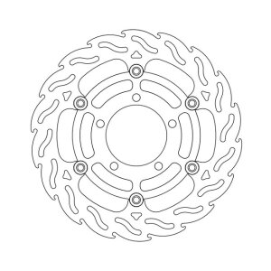 Moto-Master Flame series floating brake rotor