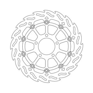 Moto-Master Flame series floating brake rotor