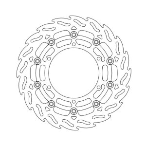 Moto-Master Flame series floating brake rotor