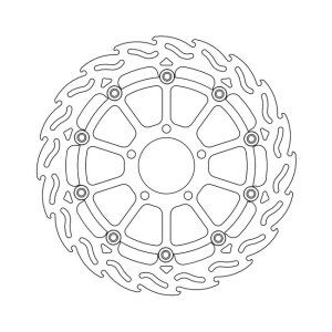 Moto-Master Flame series floating brake rotor