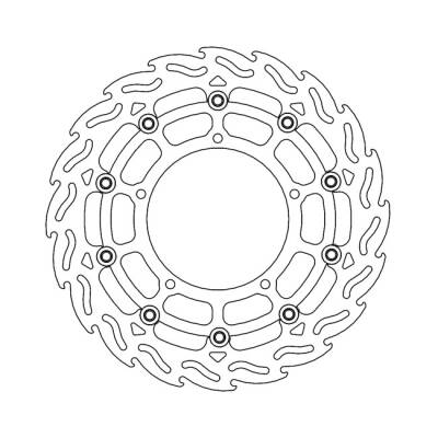 Moto-Master Flame series floating brake rotor