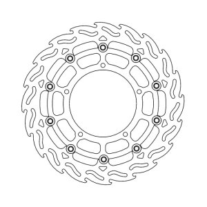 Moto-Master Flame series floating brake rotor