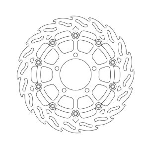 Moto-Master Flame series floating brake rotor