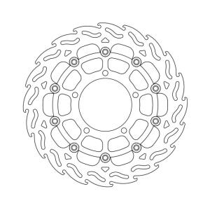 *6 DAYS EXTRA TRANSIT TIME* Moto-Master Flame series floating brake rotor