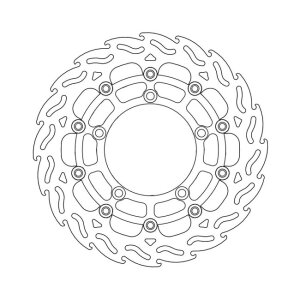 Moto-Master Flame series floating brake rotor