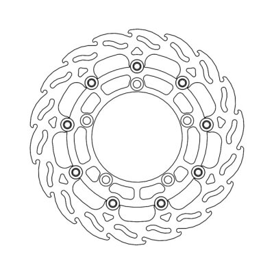 Moto-Master Flame series floating brake rotor