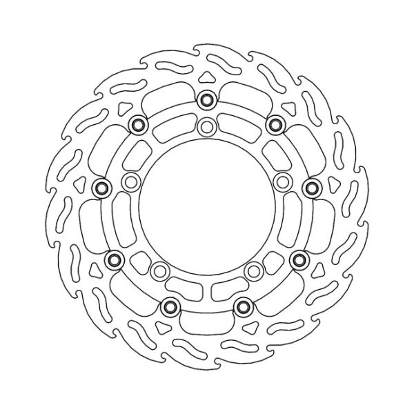 Moto-Master Flame series floating brake rotor