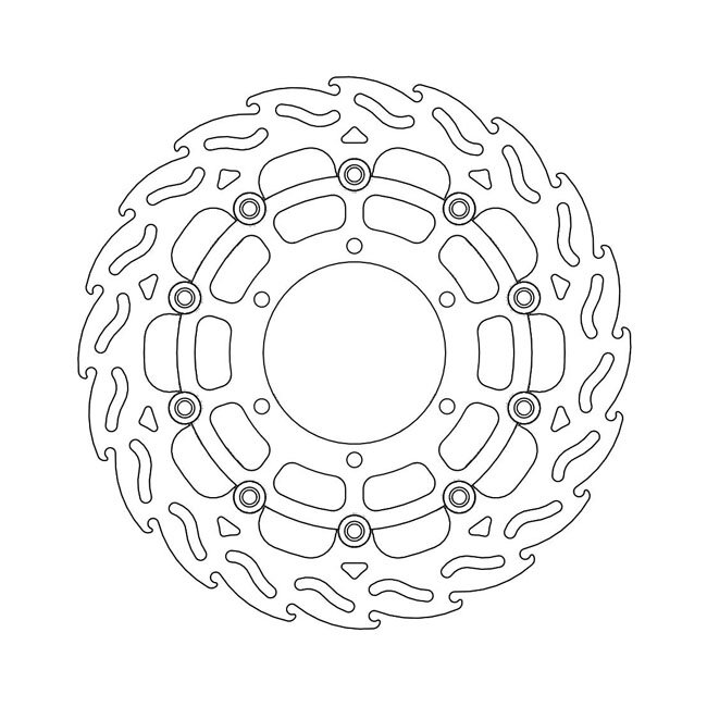 Moto-Master Flame series floating brake rotor