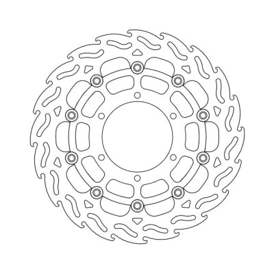 Moto-Master Flame series floating brake rotor