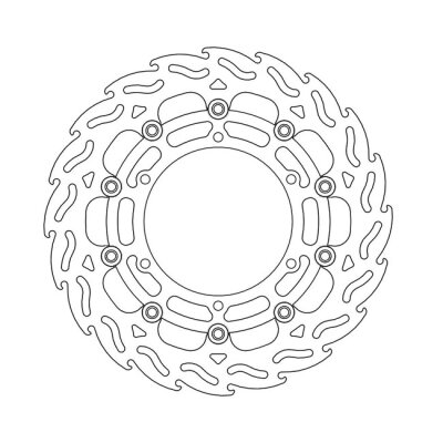 Moto-Master Flame series floating brake rotor