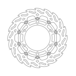 Moto-Master Flame series floating brake rotor