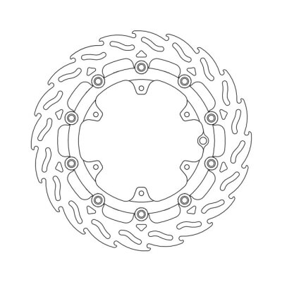 Moto-Master Flame series floating brake rotor