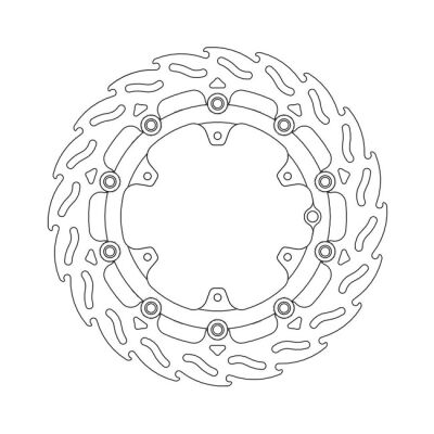 Moto-Master Flame series floating brake rotor